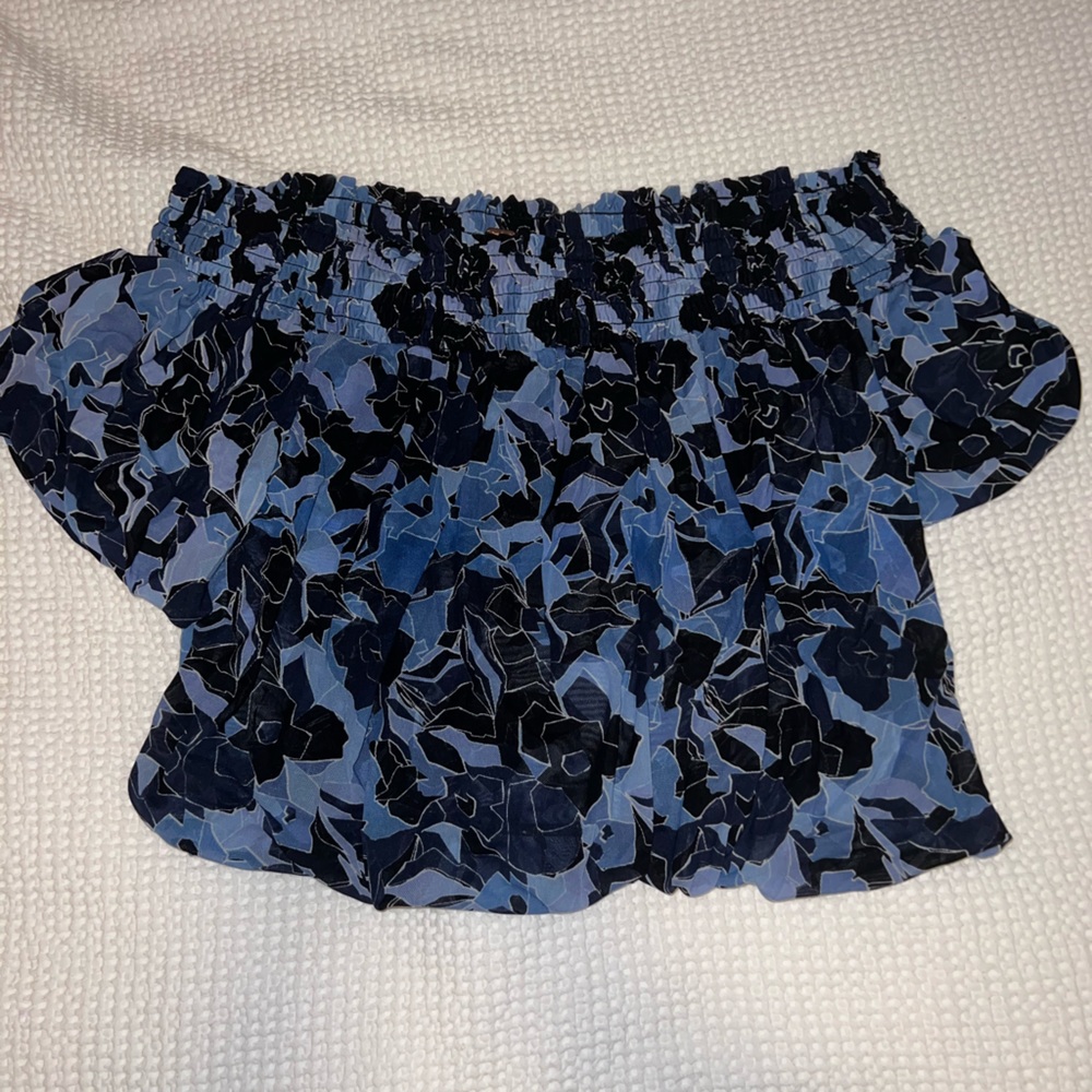 Free People navy blouse